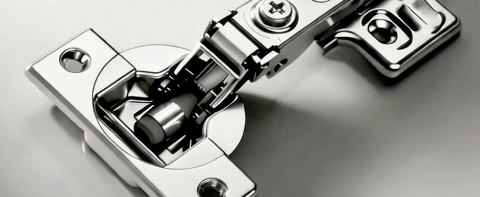 Mecanismo interno da dobradiça Averon System Ultrafer